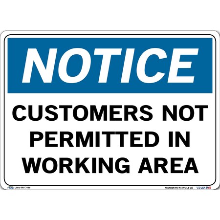 Vestil Vinyl Label Sign, 10-1/2" Height, 14-1/2" Width, Vinyl Label, Rectangle, English SI-N-19-C-LB-011